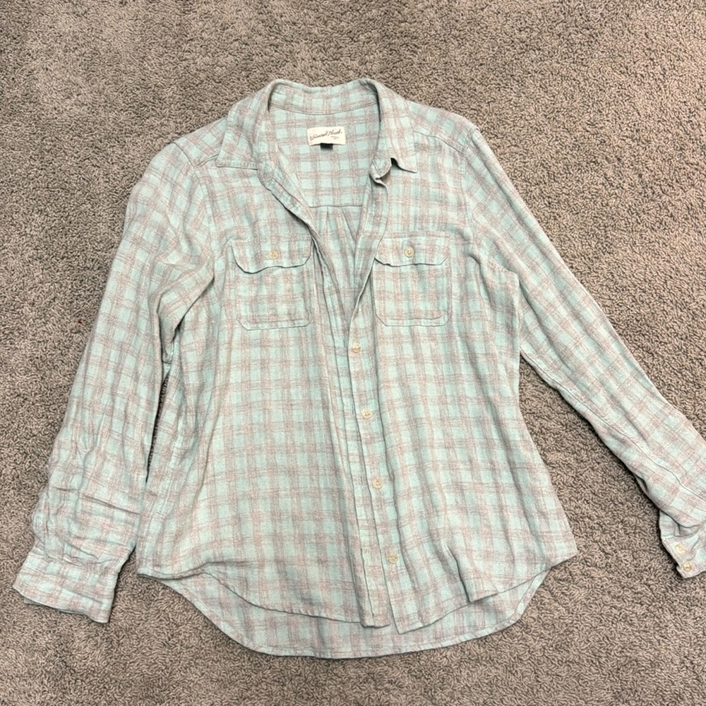 Soft flannel button down